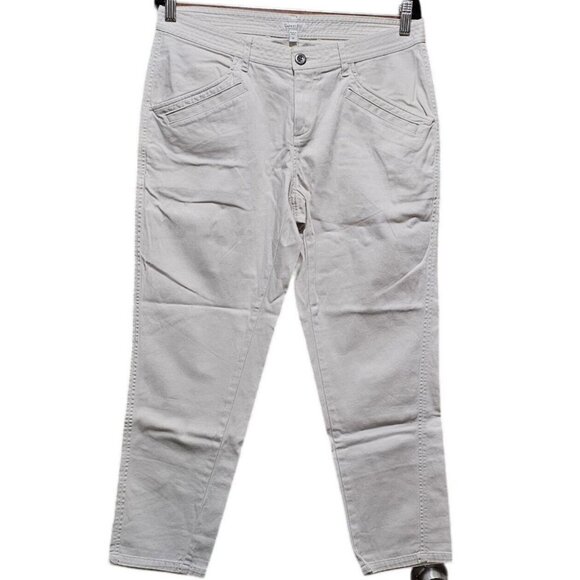 Garnet Hill Womens Organic Cotton & Lycra Pants Size 10B‎ Beige - Picture 1 of 9